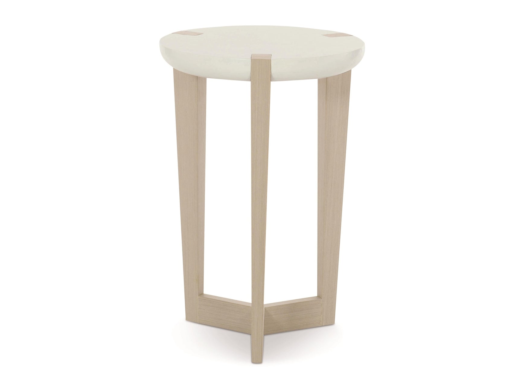 Axiom Linear Grey/White Linen Accent Table - Ornate Home
