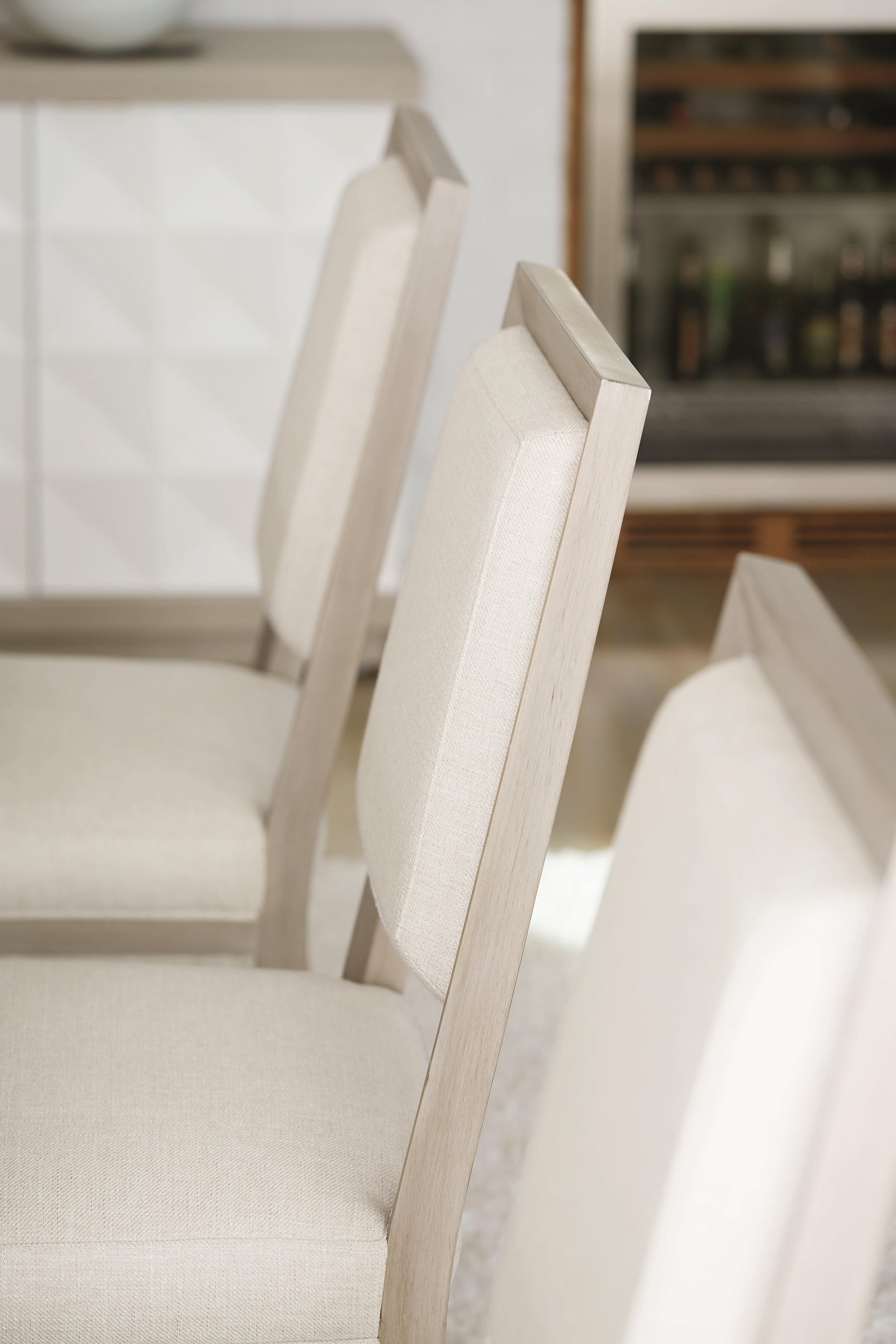 Axiom Linear GreyWhite/Cream Side Chair - Ornate Home