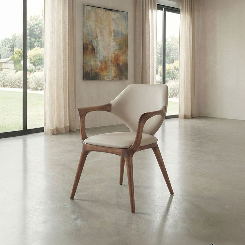 Axion Walnut Dining Arm Chair - Ornate Home