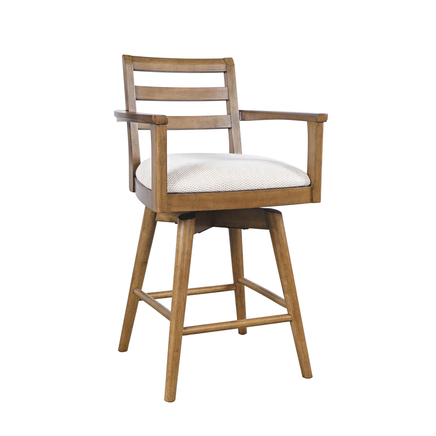Axis Sable Ladder Back Swivel Counter Stool (Set of 2) - Ornate Home