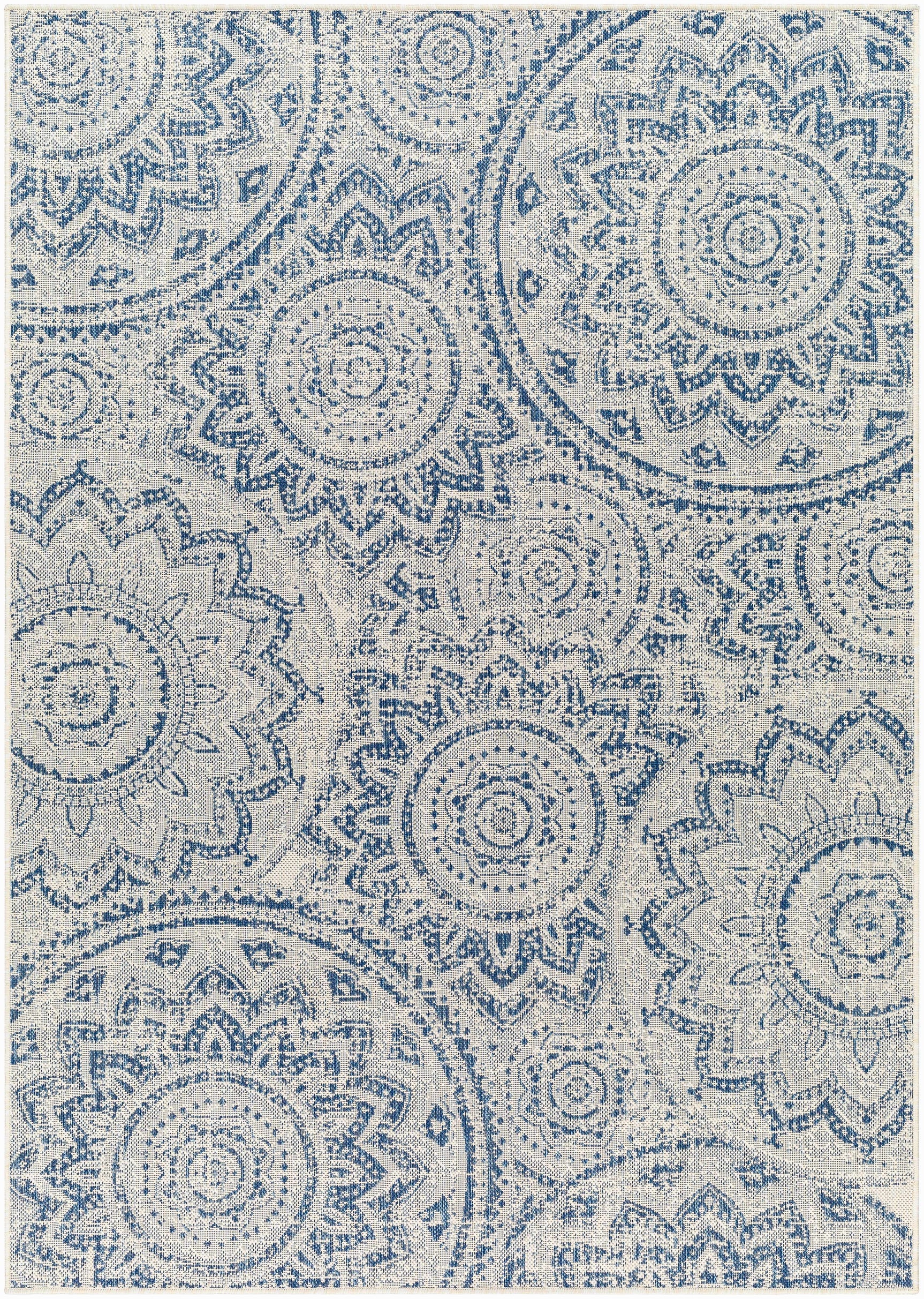 Ayala Blue Durable Outdoor Rug - Ornate Home