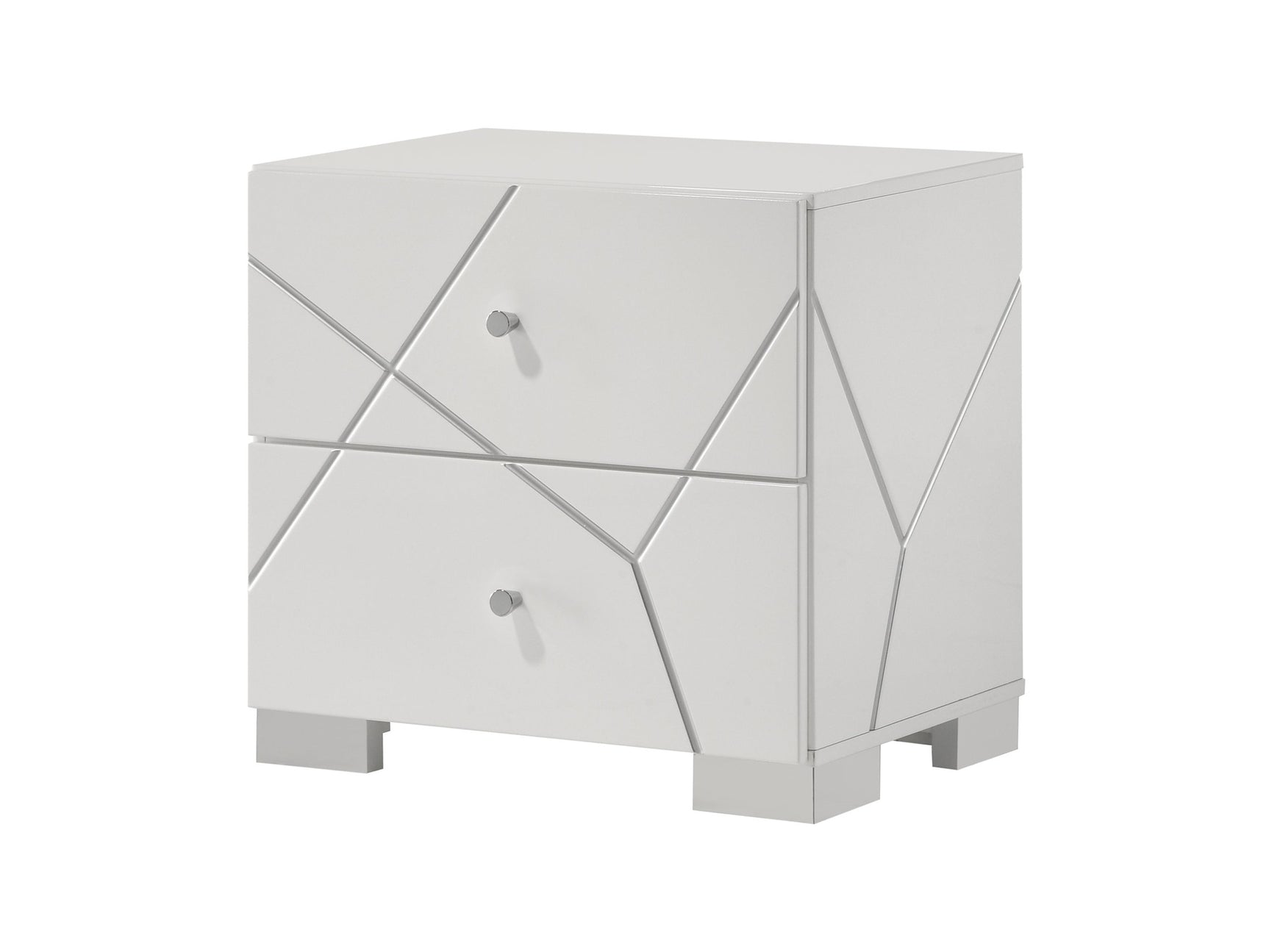 Ayla White Nightstand - Ornate Home