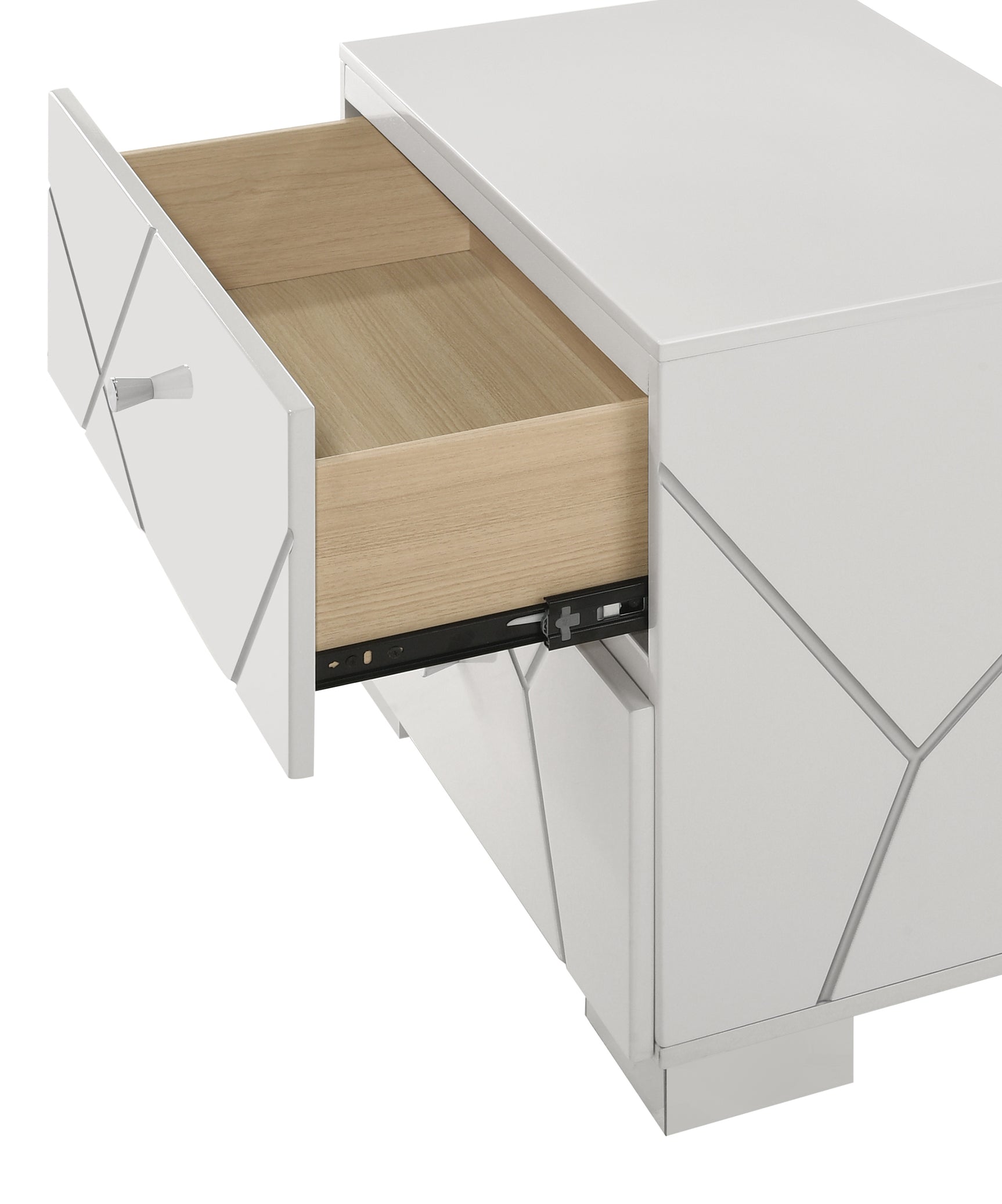 Ayla White Nightstand - Ornate Home