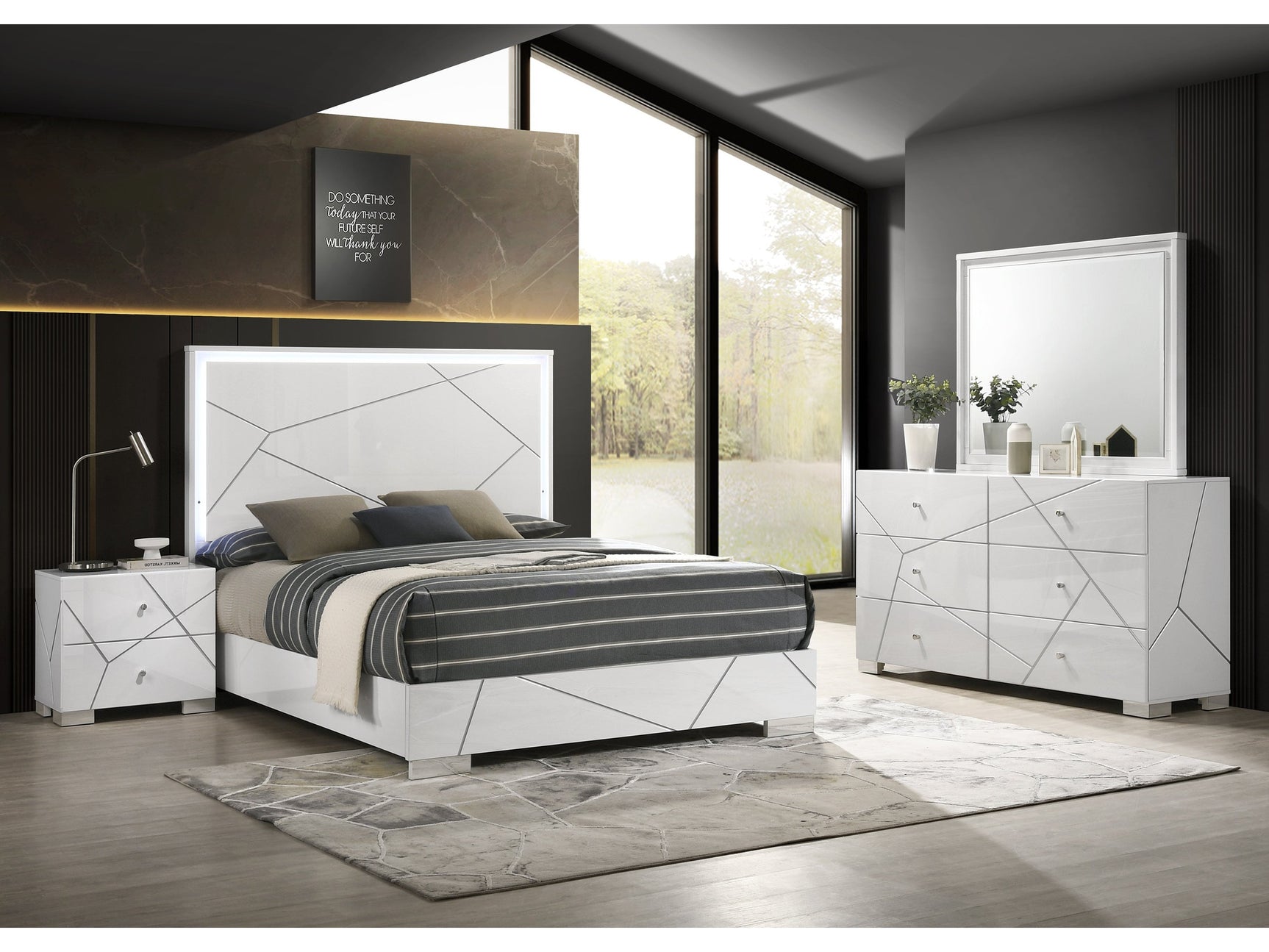 Ayla White Nightstand - Ornate Home