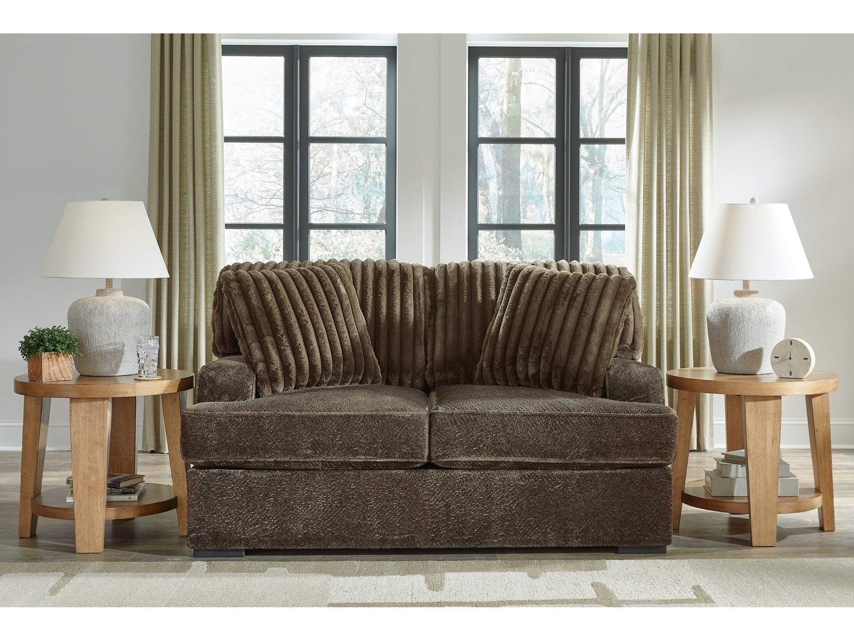 Aylesworth Brown Loveseat (Online Special Price) - Ornate Home