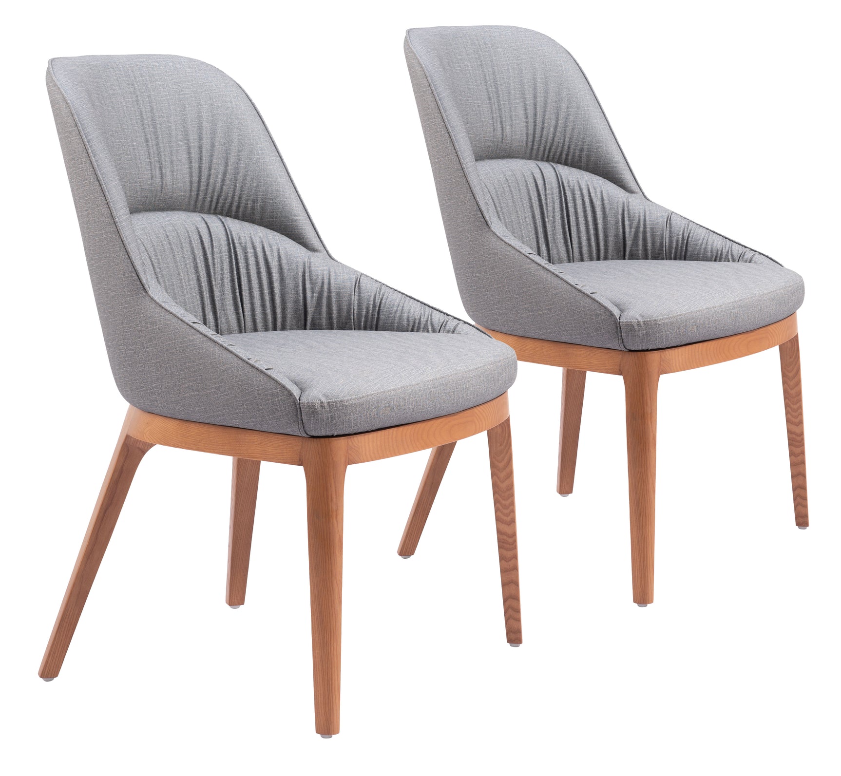 Ayr Slate Gray Dining Chair (Set of 2) - Ornate Home