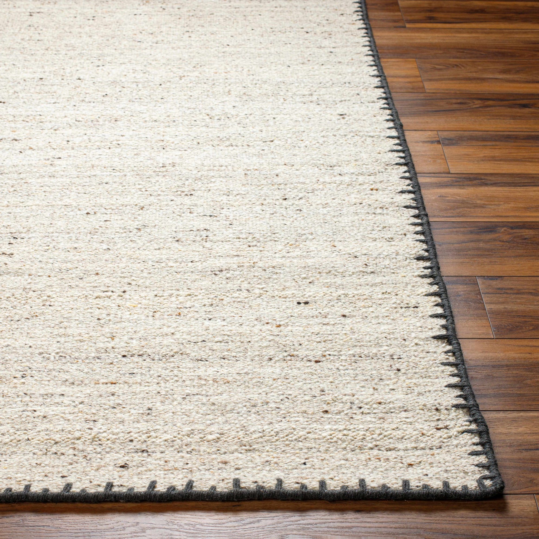 Ayumu Beige Hand Woven Wool Area Rug - Ornate Home