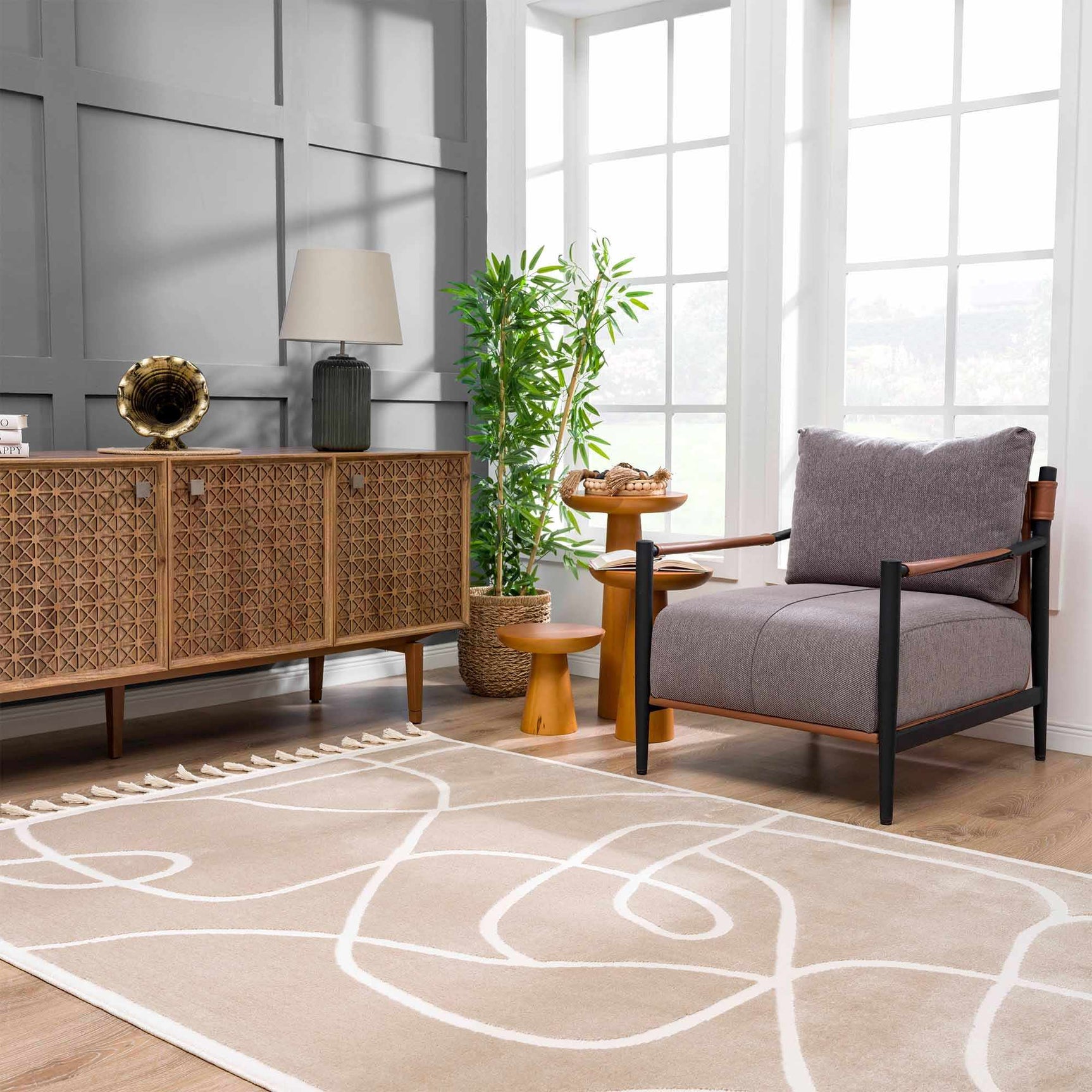 Azana Cream Area Rug - Clearance - Ornate Home