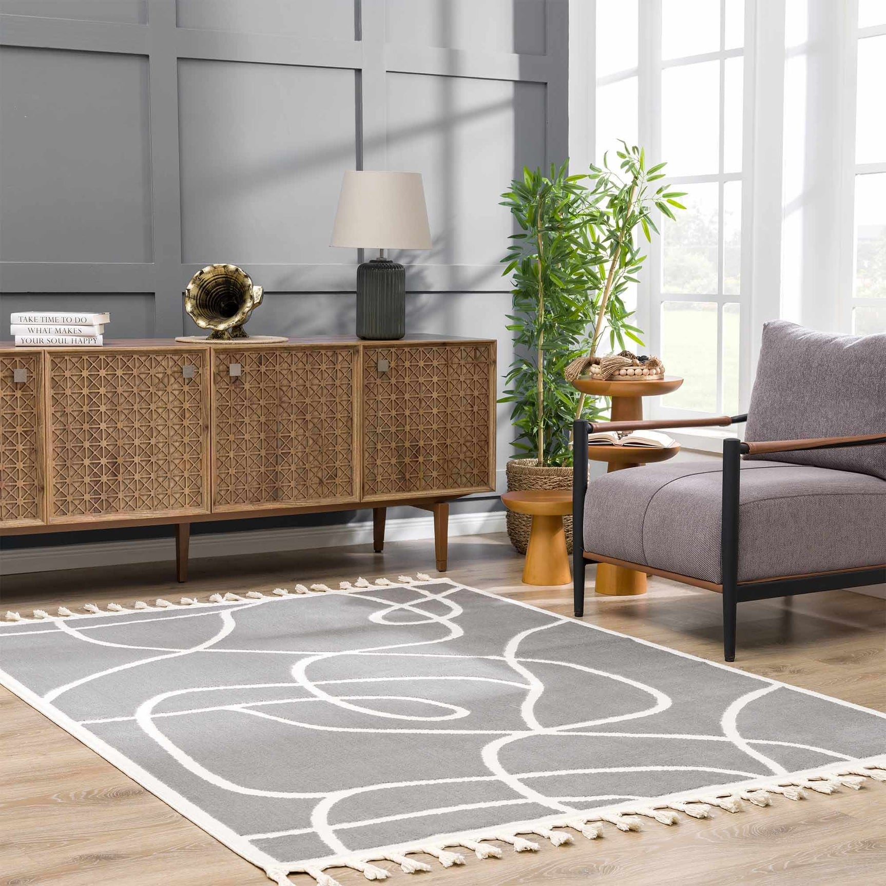 Azana Modern Gray Area Rug - Clearance - Ornate Home