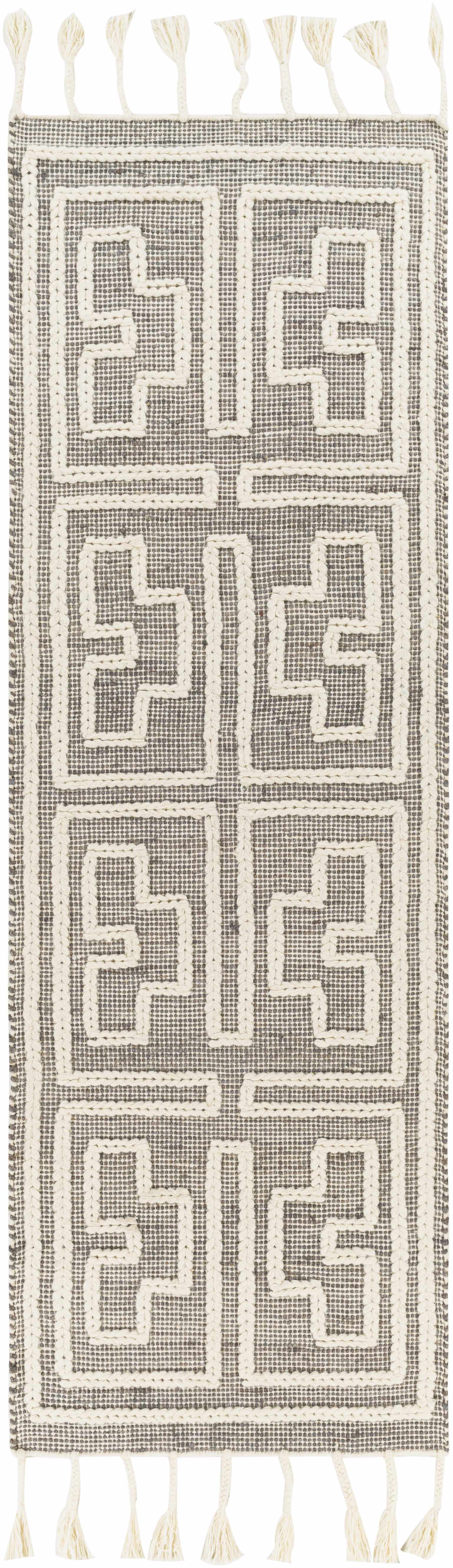 Azra Tasseled Jute&Wool Rug - Clearance - Ornate Home