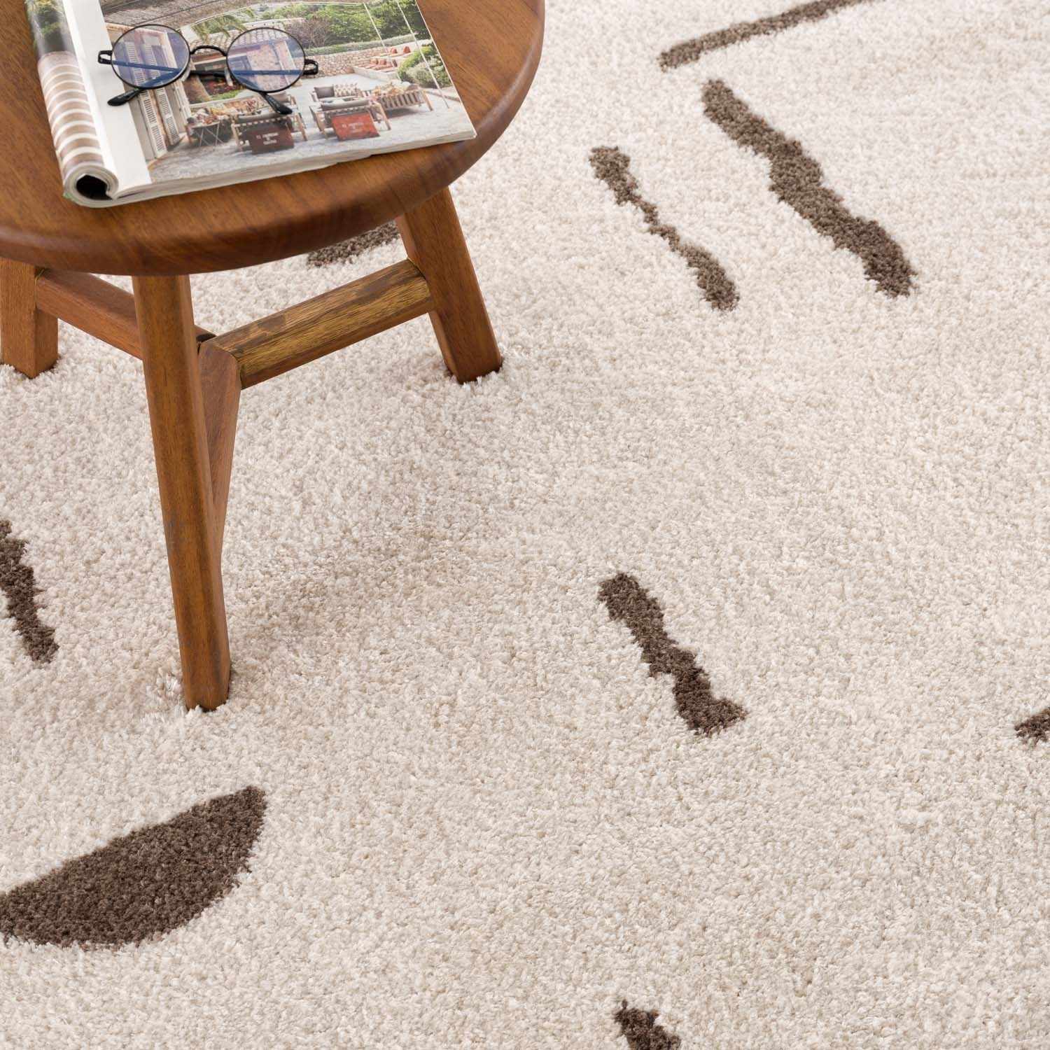 Azriel Brown Washable Area Rug - Ornate Home