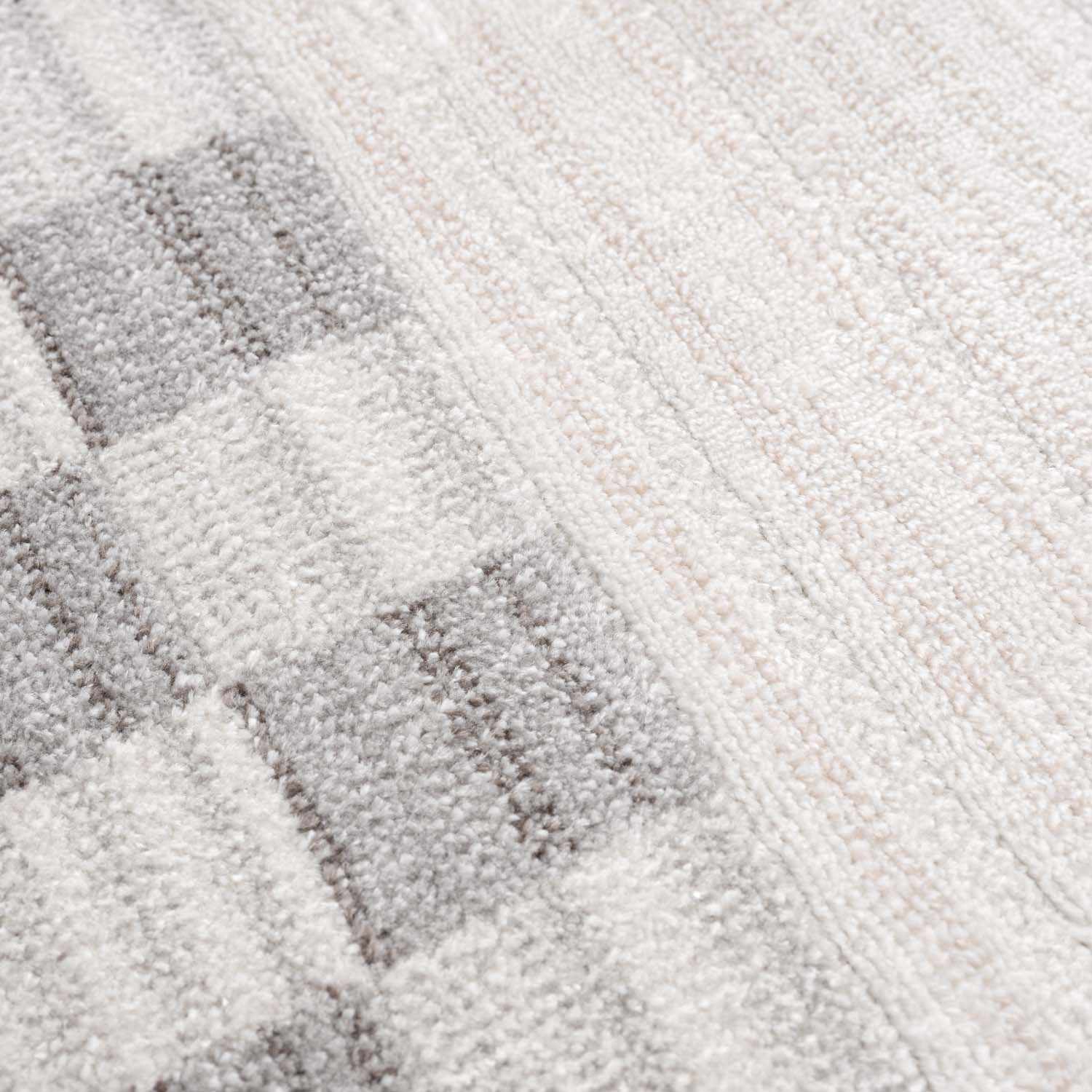 Azrika Gray Checkered Washable Rug - Clearance - Ornate Home