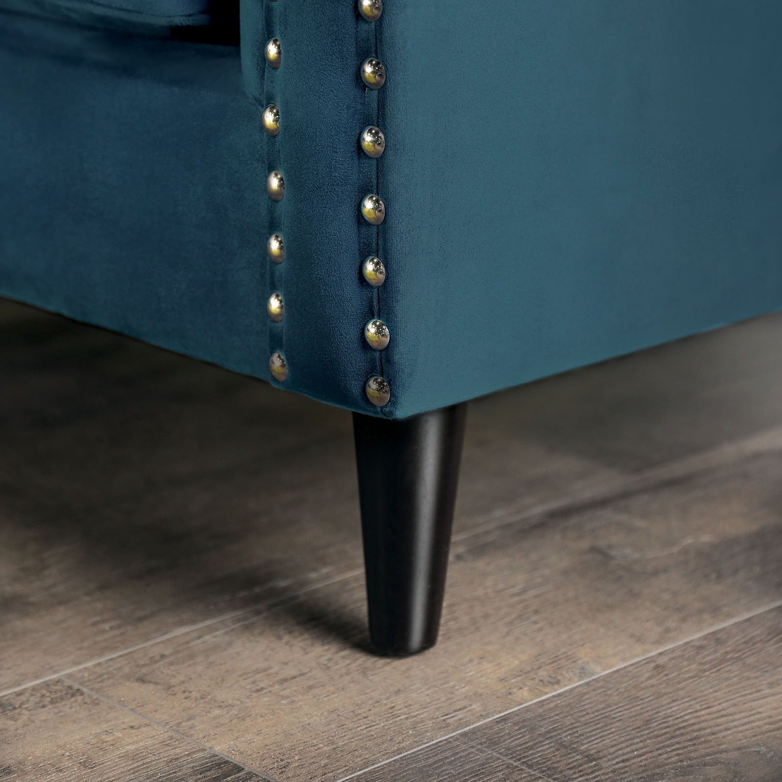 Azuletti Dark Teal/Apple Green Sofa - Ornate Home