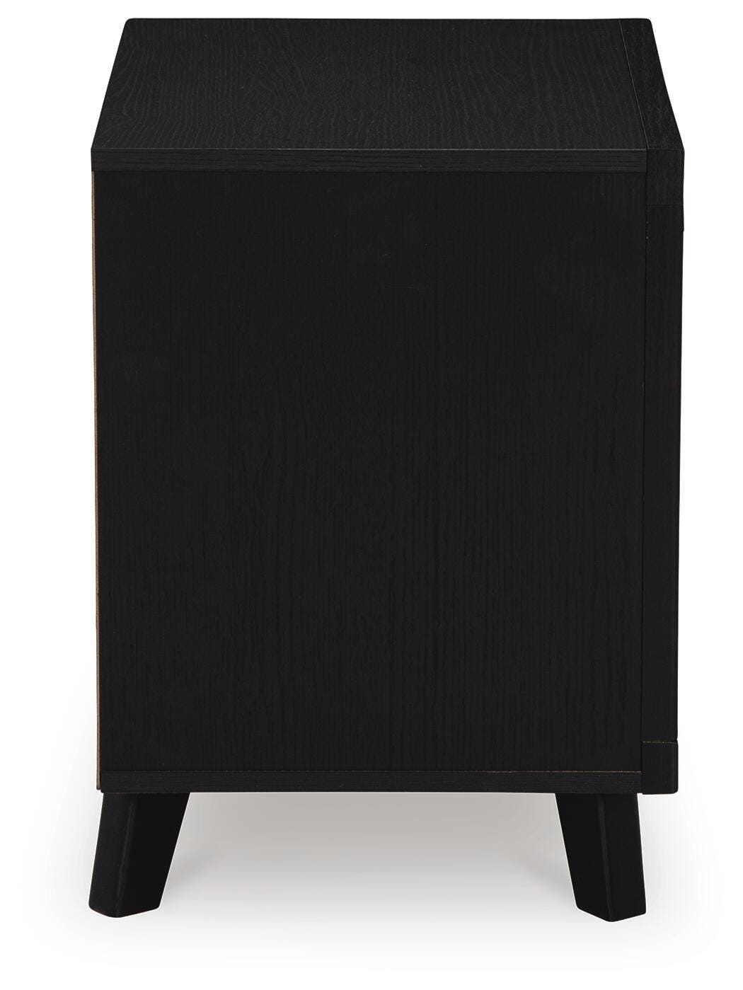 Danziar Black Dresser, Chest and Nightstand