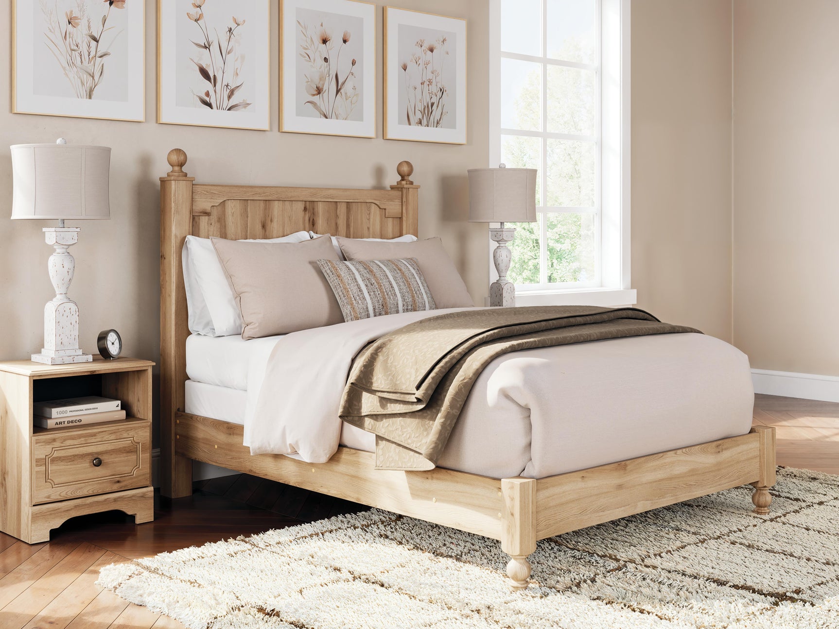 Galletyn Warm Brown Full Panel Bed