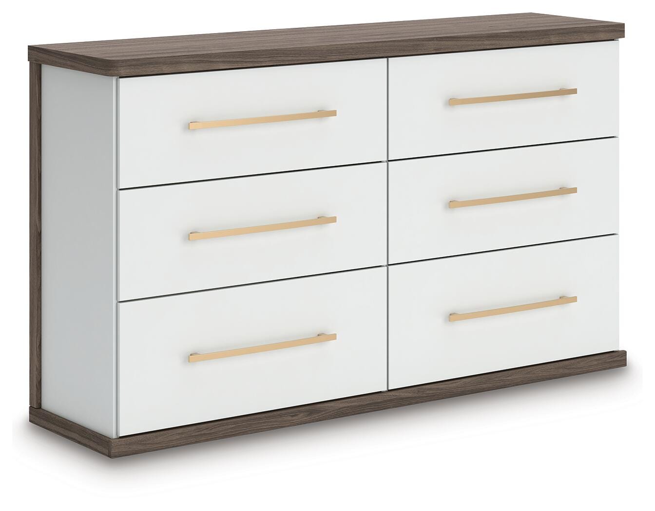 Kendanport Brown Dresser and 2 Nightstands