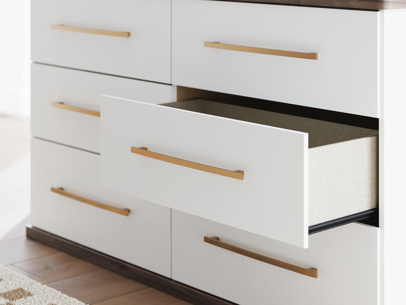 Mazilar Brown/White Dresser