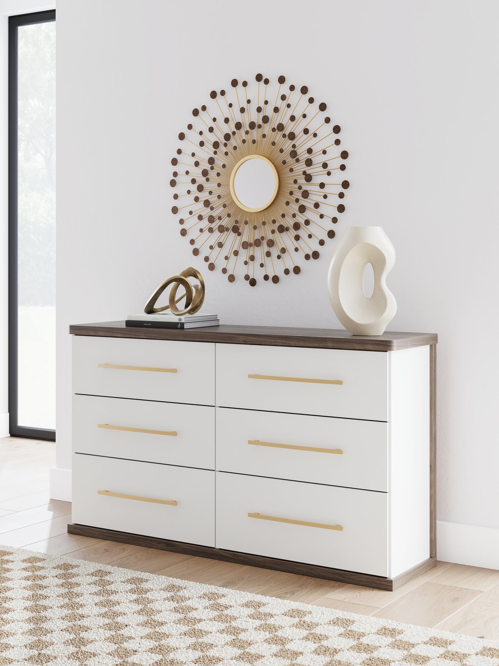 Mazilar Brown/White Dresser (Online Special Price)