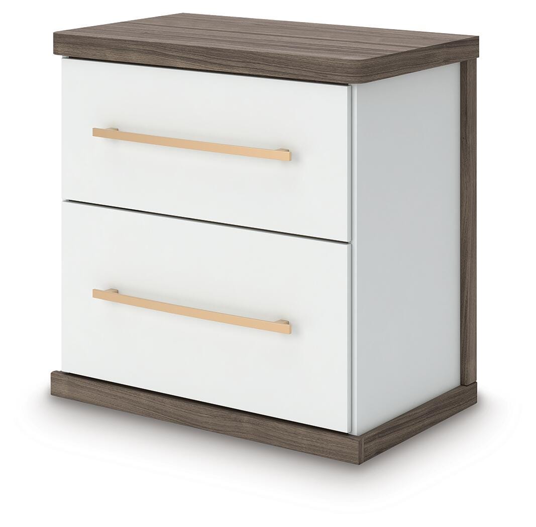 Kendanport Brown Dresser and 2 Nightstands