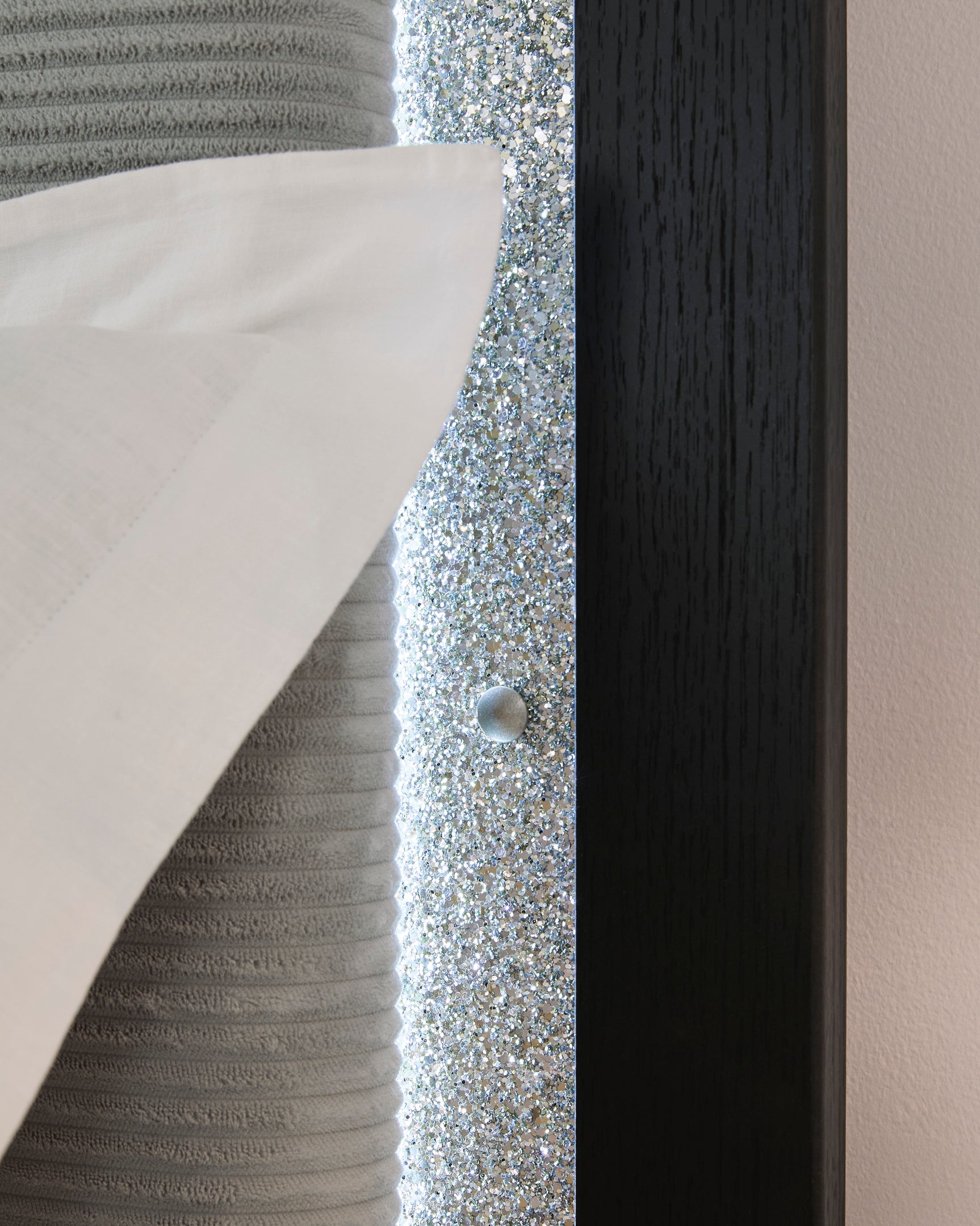 Maeling Black/Gray Full UPH Panel Headboard