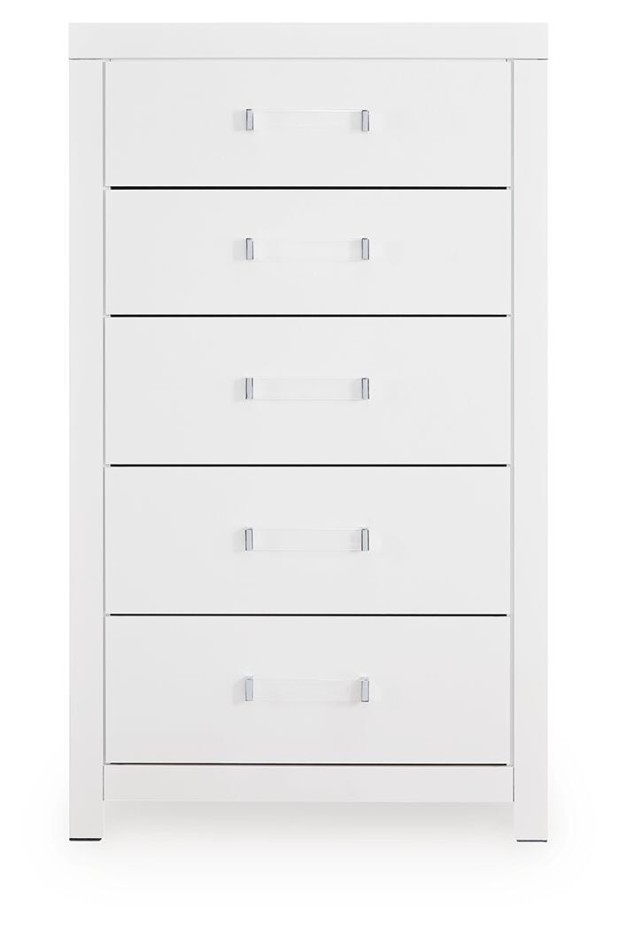 Raechalla White Chest of Drawers