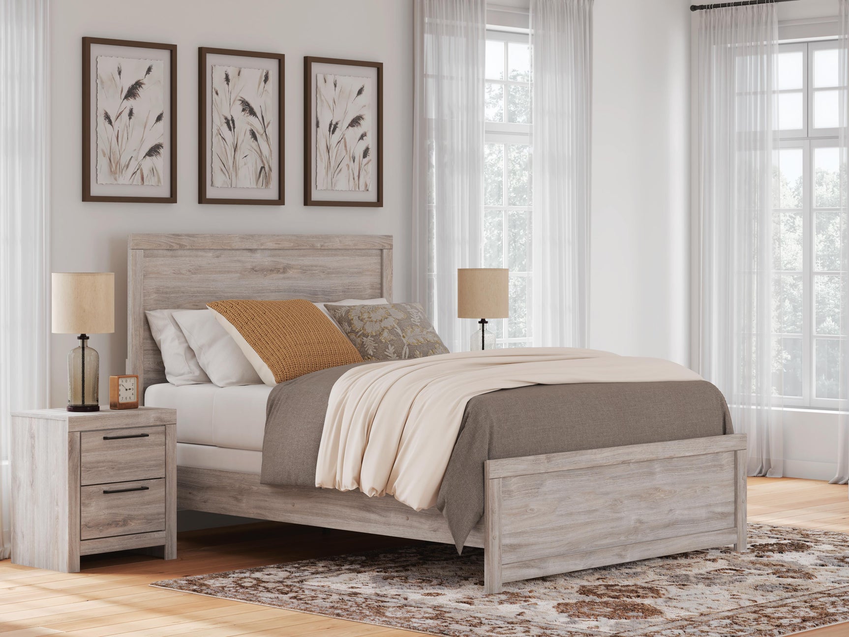 Jonnifer Gray Queen Panel Bed (Online Special Price)