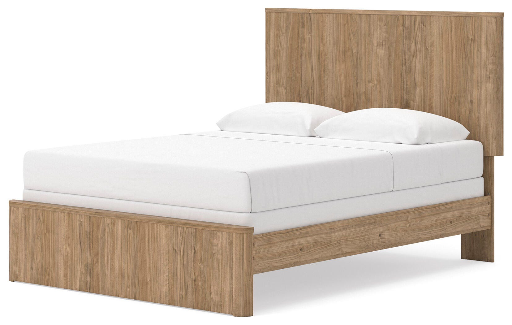 Gramburg Warm Natural Brown Queen Panel Bed, Dresser and Mirror (Online Special Price)