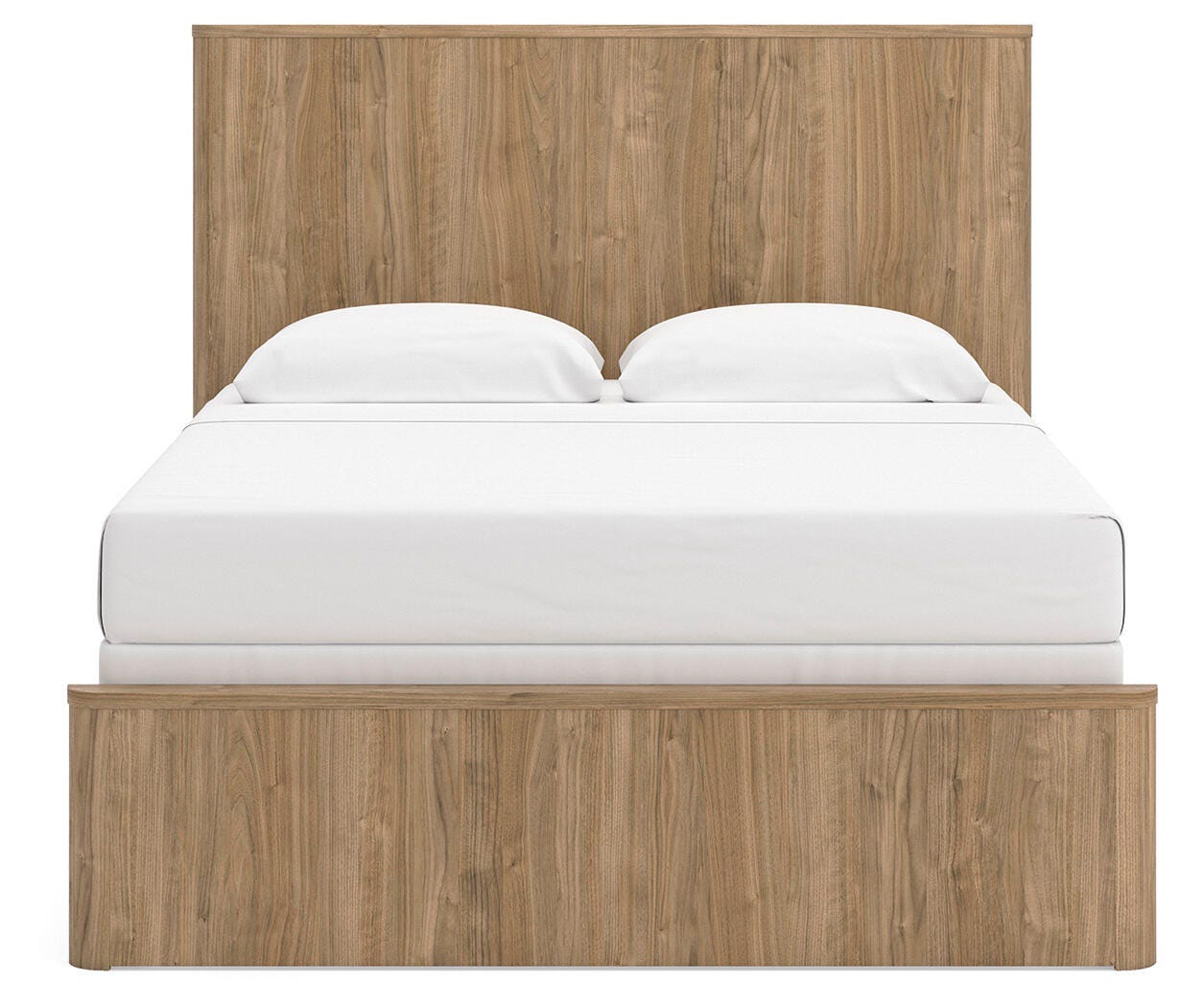 Gramburg Warm Natural Brown Queen Panel Bed, Dresser and Mirror (Online Special Price)