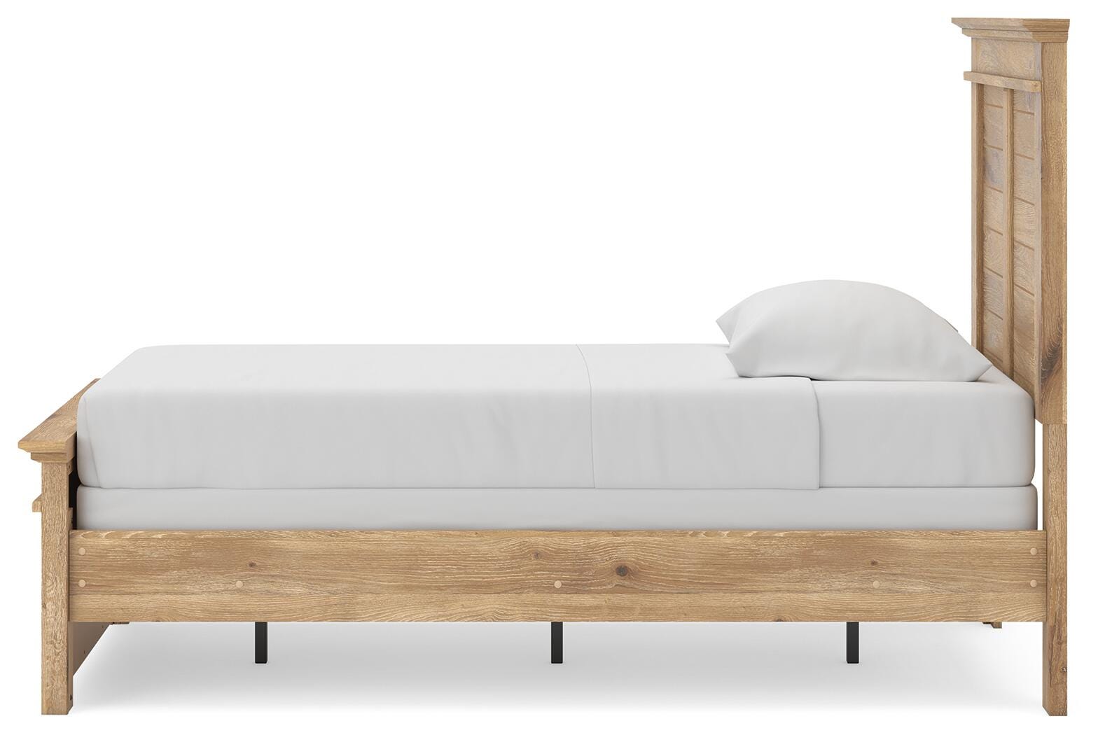 Fenderport Tan Twin Panel Bed (Online Special Price)