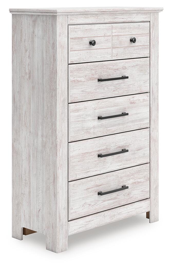 Fenderport Whitewash Chest of Drawers (Online Special Price)