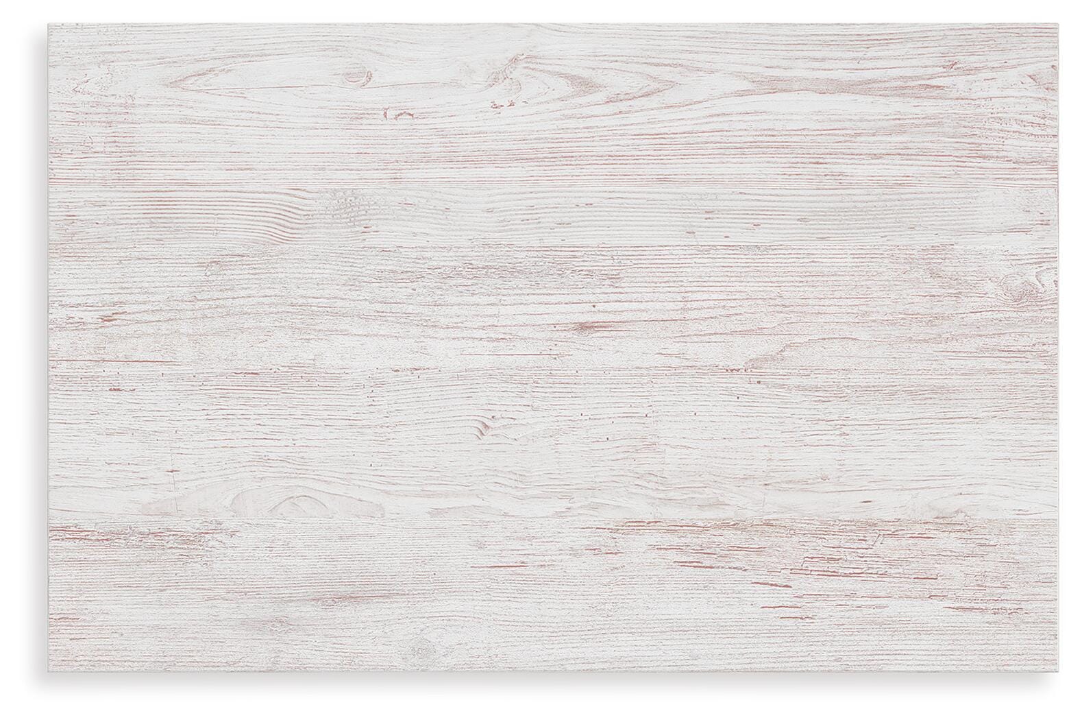Makidern Whitewash Queen Panel Bed, Dresser, Mirror and Nightstand (Online Special Price)