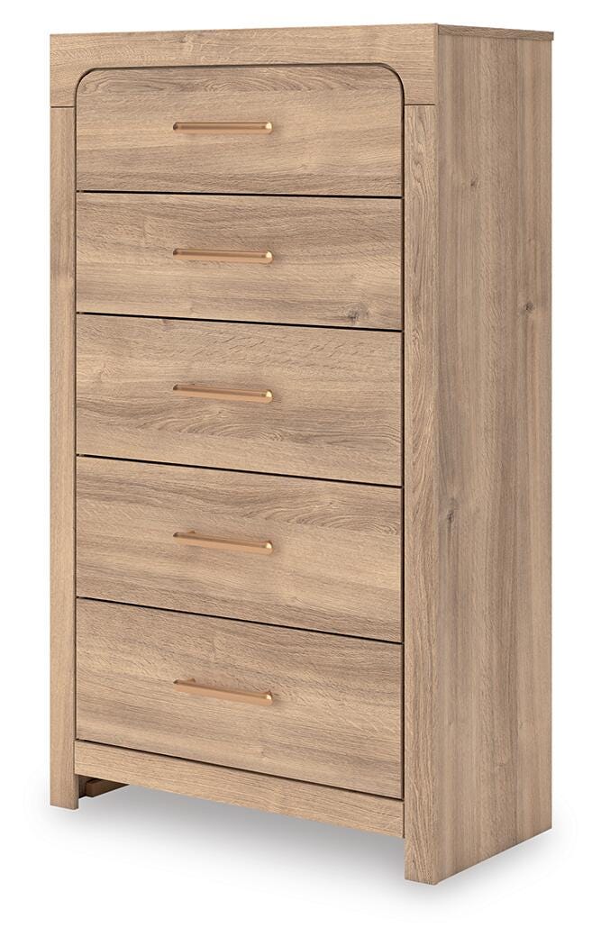 Hollymount Tan Chest of Drawers