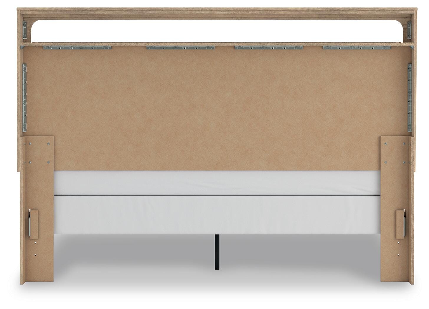 Hollymount Tan King Upholstered Panel Bed