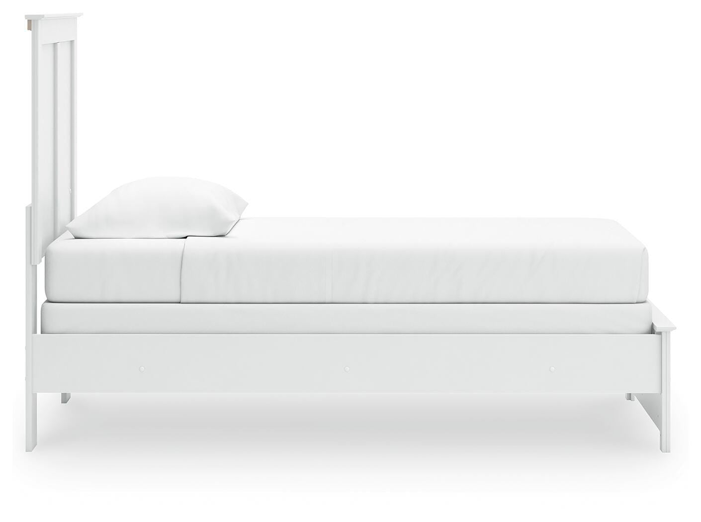 Bostwick Shoals White Twin Panel Bed, Dresser, Mirror and Nightstand