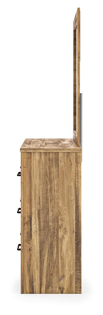 Branstony Brown Dresser and Mirror