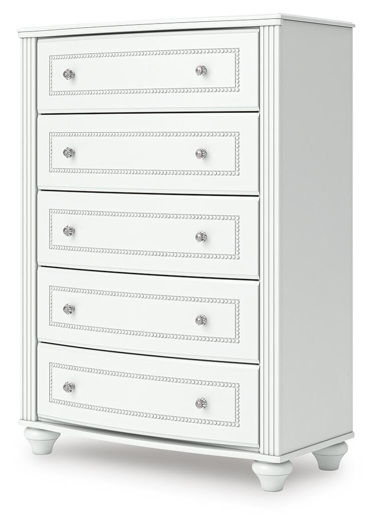 Maylilly White Chest of Drawers