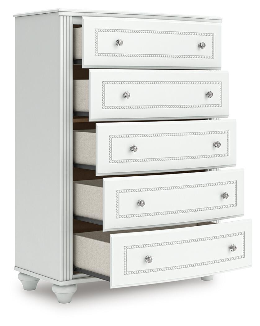 Maylilly White Chest of Drawers