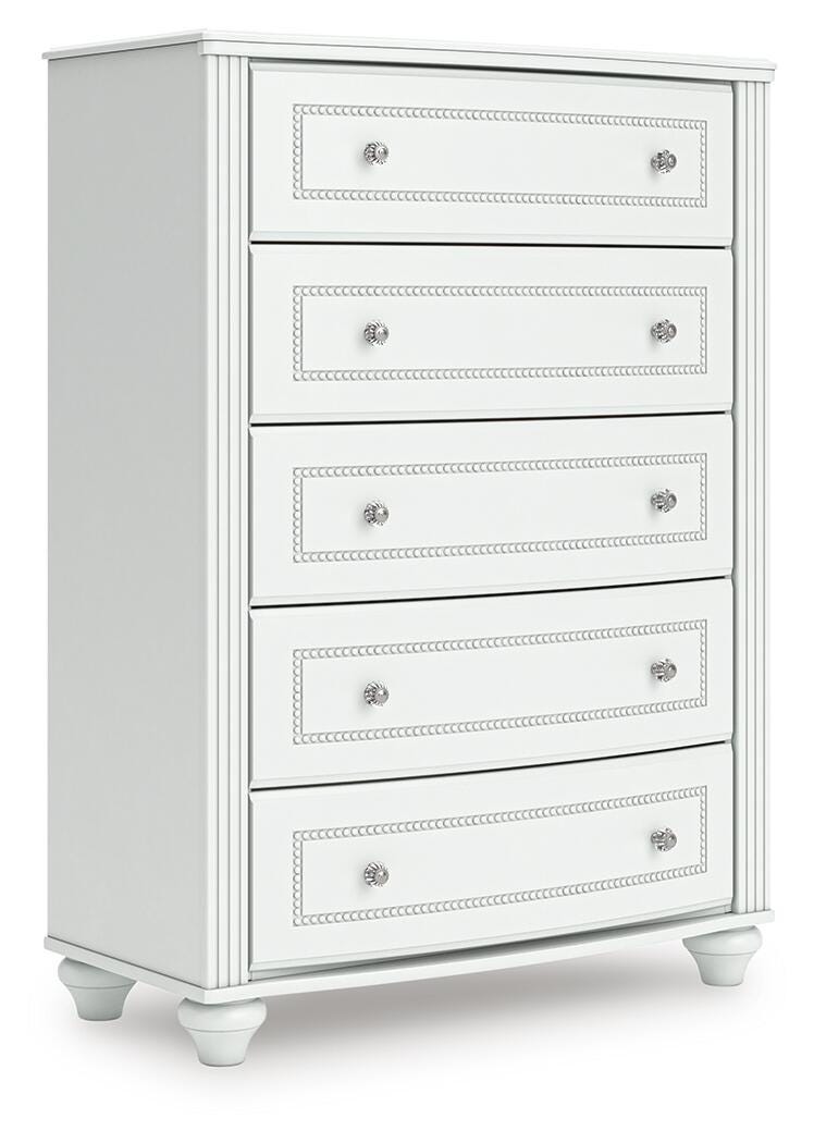 Maylilly White Chest of Drawers (Online Special Price)
