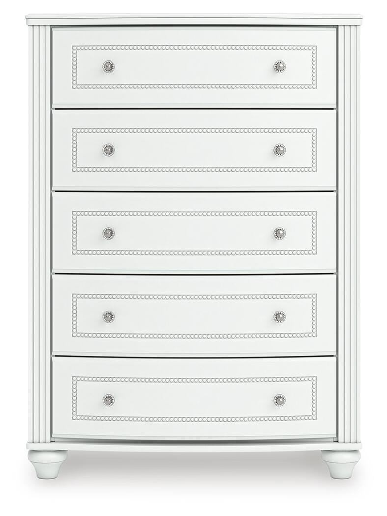 Maylilly White Chest of Drawers