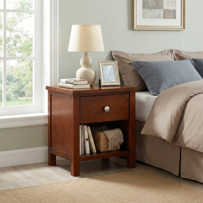 Rowe Brown 1-Drawer Nightstand