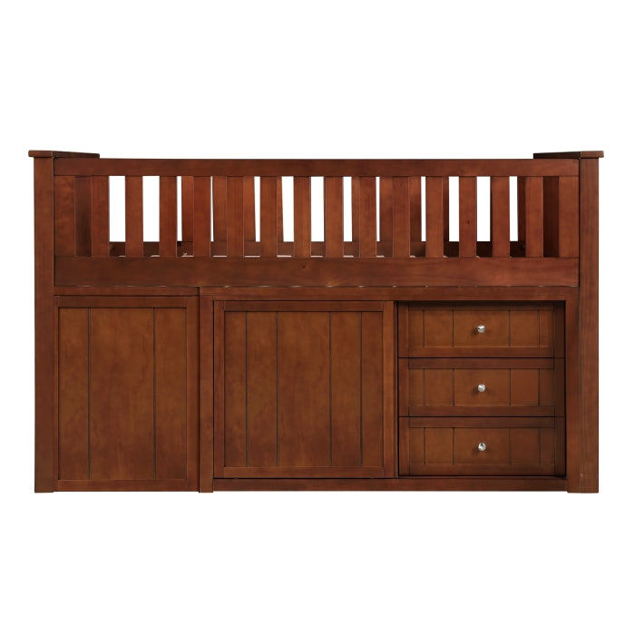 Rowe Brown Low Loft Bunk With Bookcase And 2 Dressers