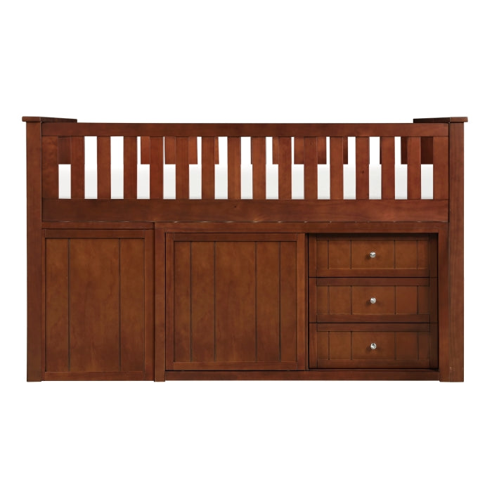 Rowe Brown Low Loft Bunk With Bookcase And 2 Dressers