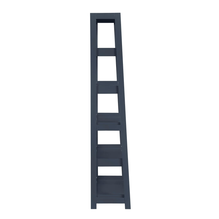 Sloane Blue 5 Fixed Shelves Bookcase