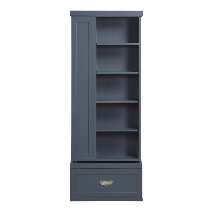 Sloane Blue Swivel Bookcase