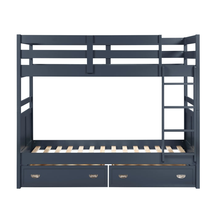 Sloane Blue Twin Bunk Bed