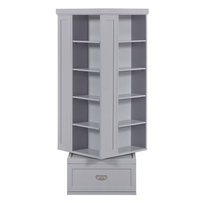 Sloane Gray Swivel Bookcase