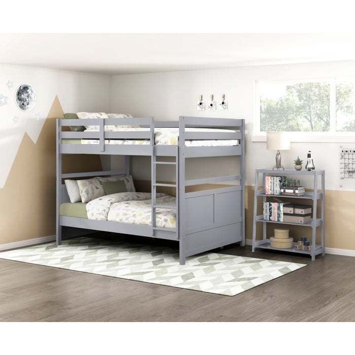 Sloane Gray 3 Fixed Shelves Bookcase
