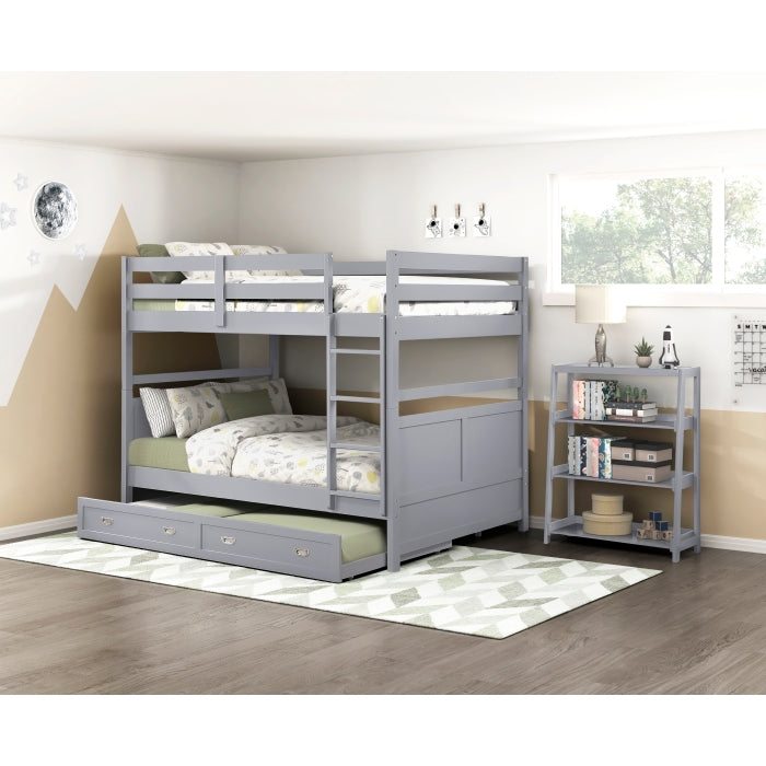 Sloane Gray 3 Fixed Shelves Bookcase