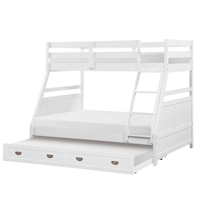 Sloane White Twin/Full Bunk Bed