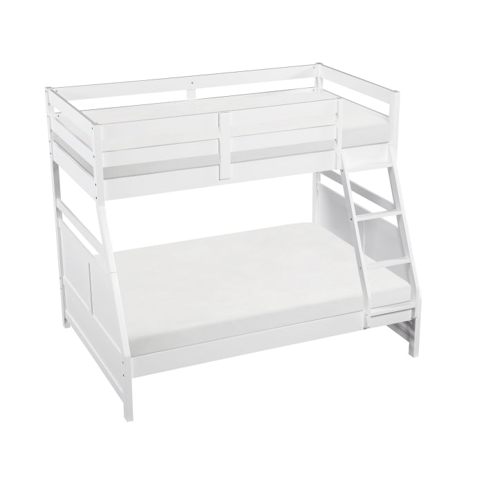 Sloane White Twin/Full Bunk Bed
